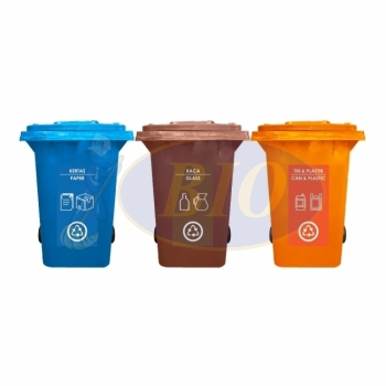 360L|CM3| Recycle Mobile Garbage Bin 3-in-1